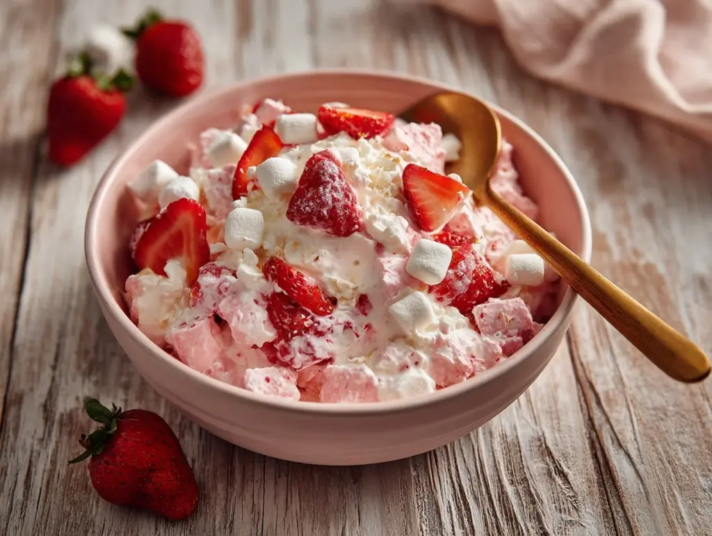 Strawberry Shortcake Fluff Salad - featured image