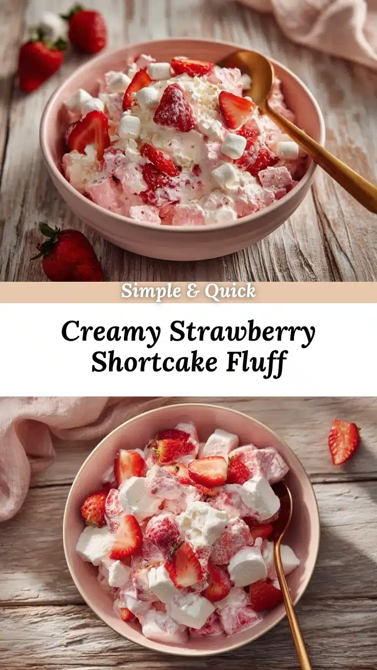 Strawberry Shortcake Fluff Salad recipe