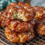 air fryer apple fritters - featured image