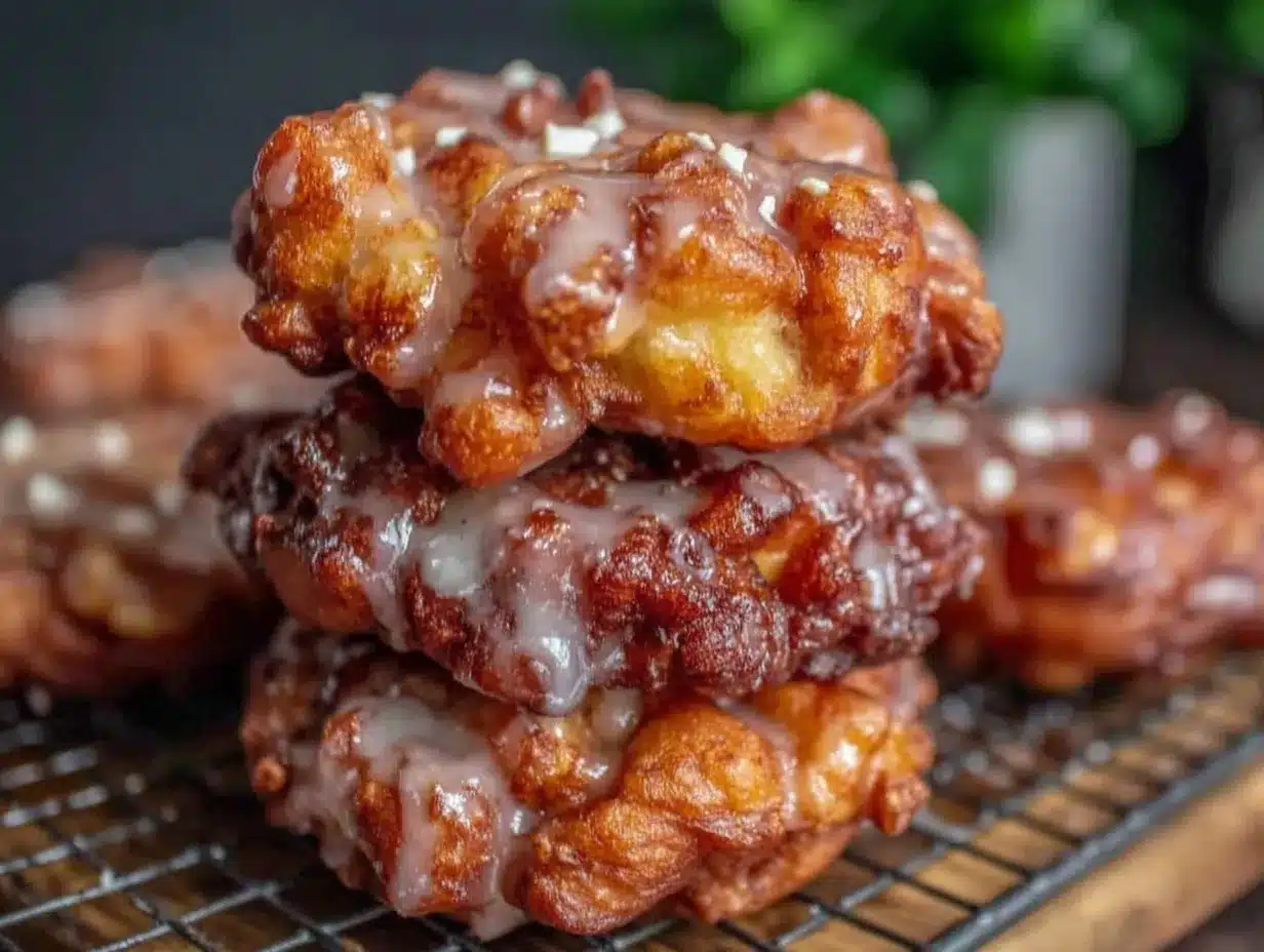 air fryer apple fritters preparation steps