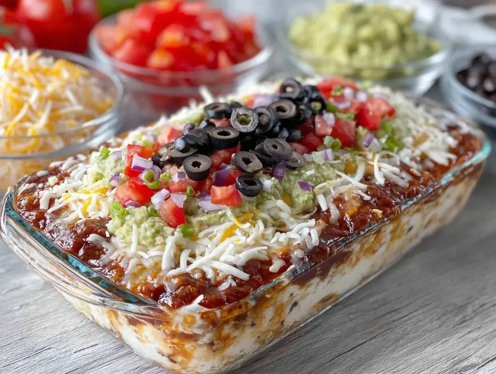American Flag Taco Dip - featured image