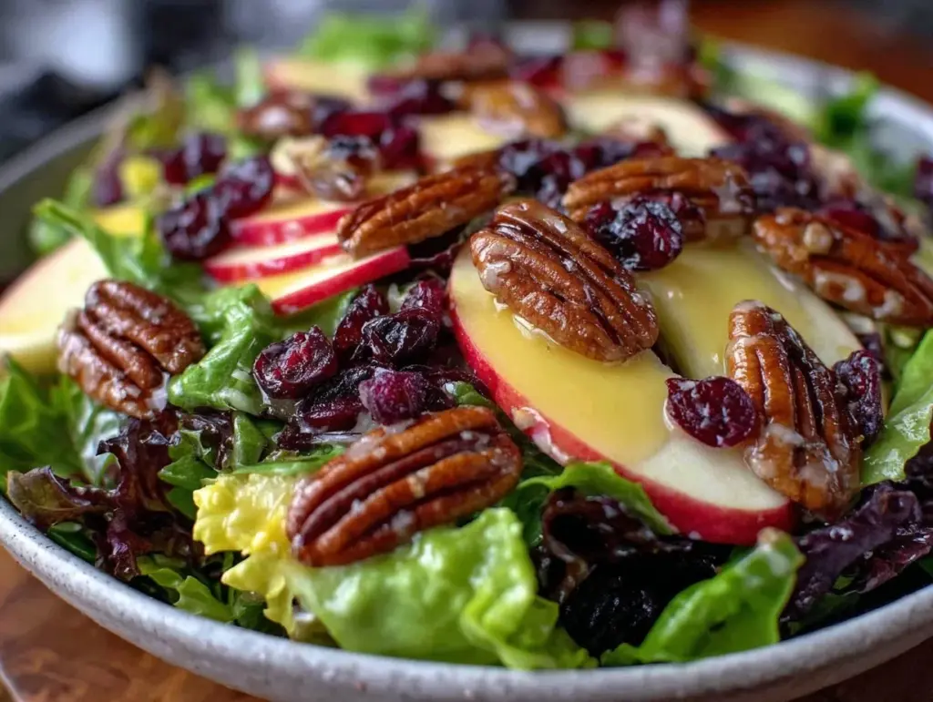 apple cranberry pecan salad - featured image