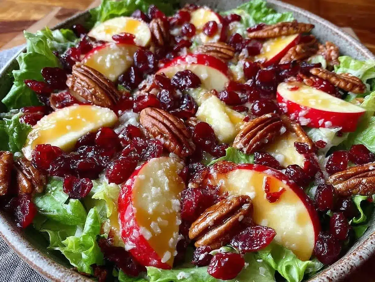 apple cranberry pecan salad preparation steps
