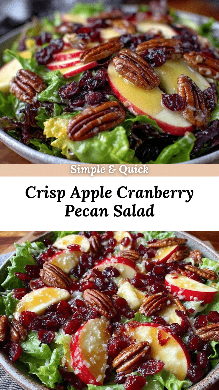 apple cranberry pecan salad recipe