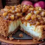 apple crumble cheesecake - featured image