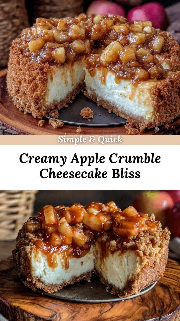 apple crumble cheesecake recipe