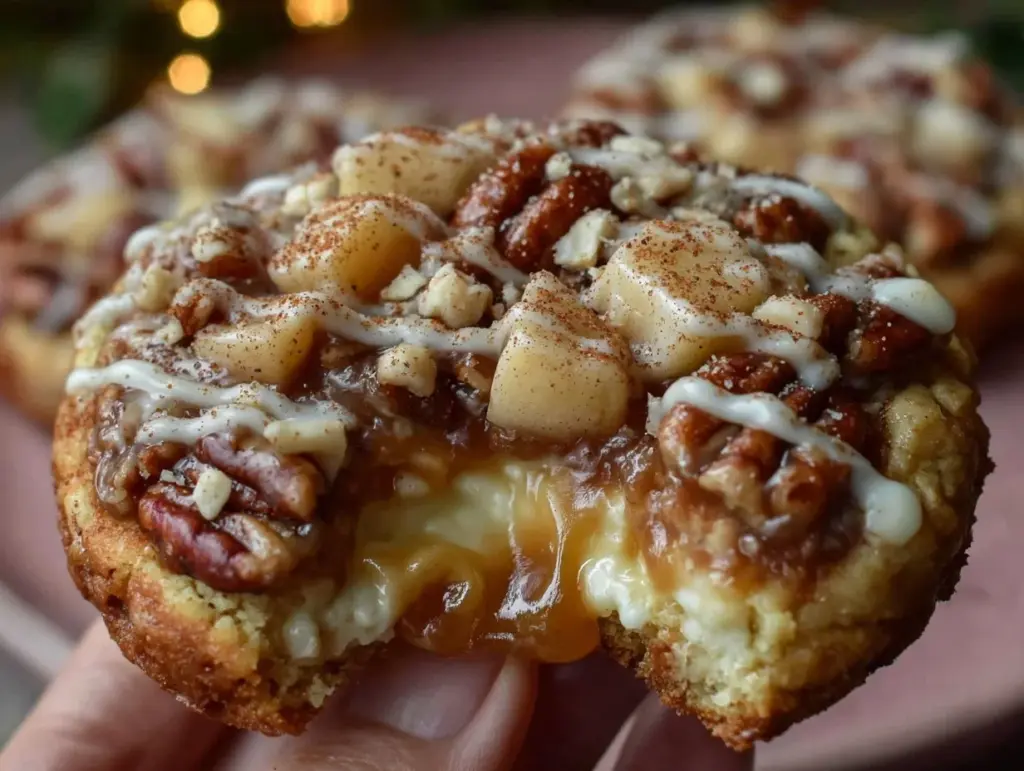 apple pie cheesecake cookies - featured image