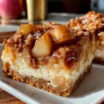 apple streusel cheesecake bars - featured image