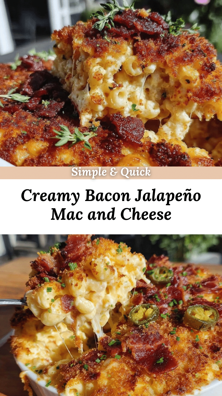 bacon jalapeño baked mac and cheese recipe