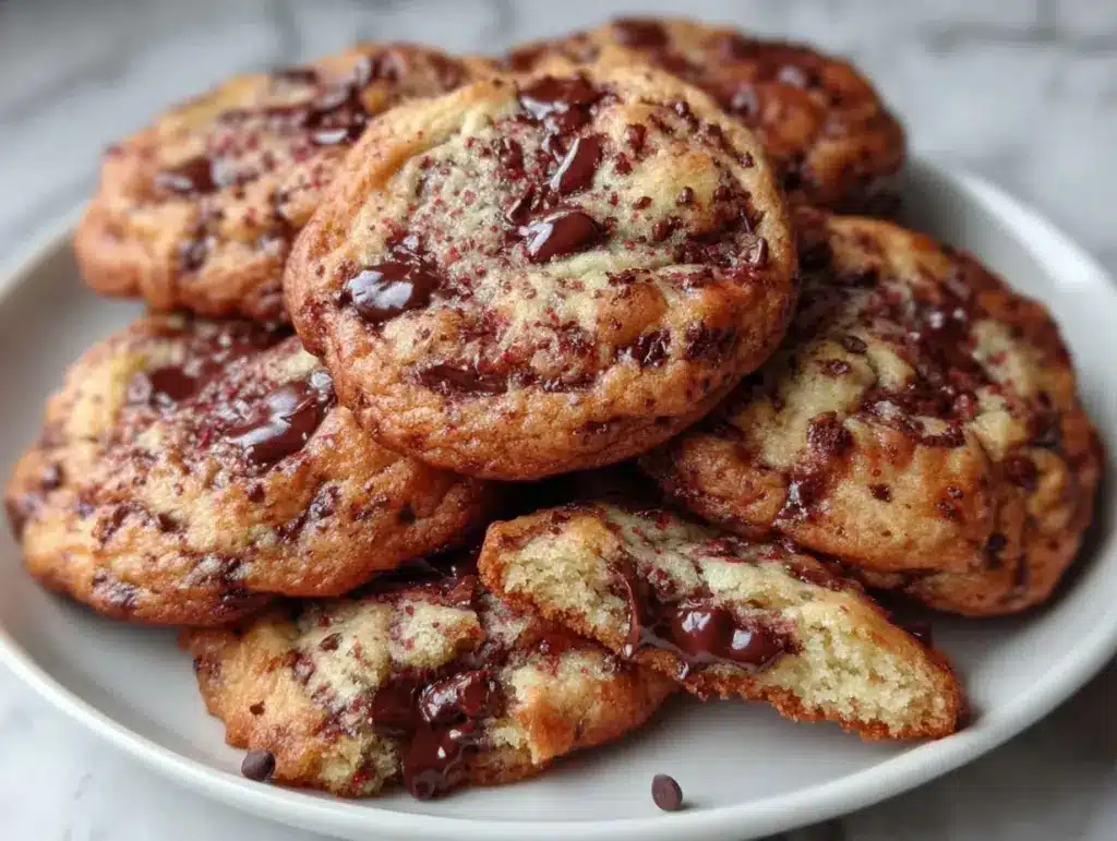 bakery style chocolate chip cookies - featured image