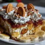 banana pudding poke cake - featured image