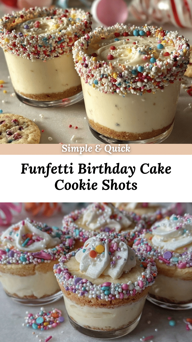 Birthday Cake Sugar Cookie Shots recipe