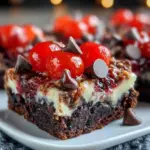 Black Forest Cheesecake Brownie Bars - featured image