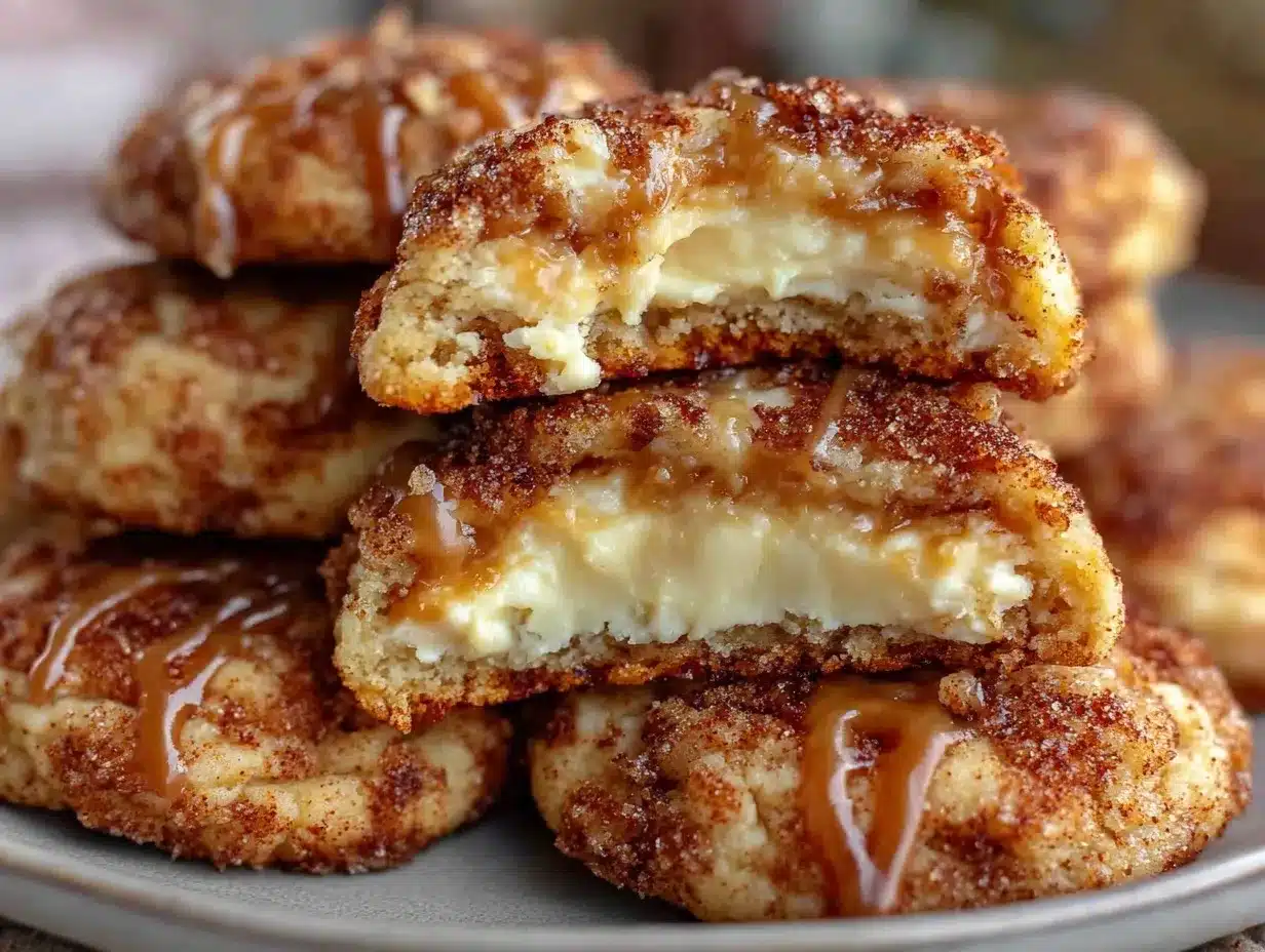 caramel apple cheesecake snickerdoodle cookies preparation steps