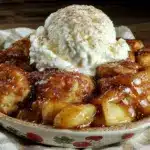 Caramel Apple Cinnamon Roll Cobbler - featured image