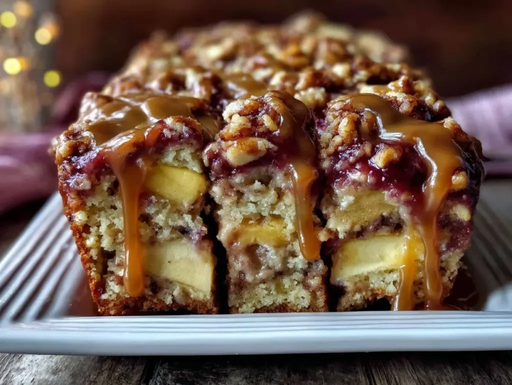 Caramel Apple Cinnamon Streusel Bread - featured image