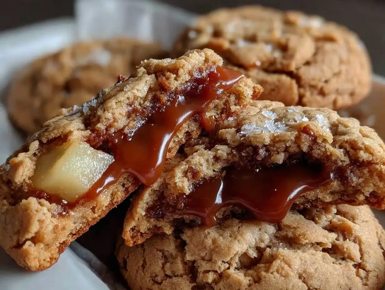 Caramel Apple Cookies preparation steps
