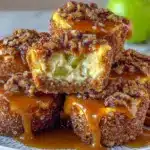 caramel apple pecan cheesecake bites - featured image