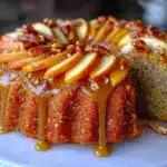 Caramel Apple Pecan Upside-Down Bundt Cake - featured image