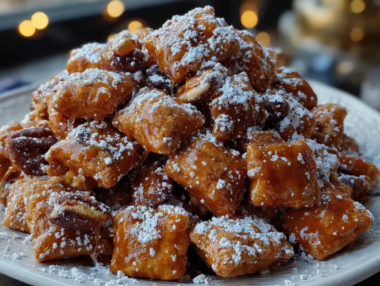 Caramel Apple Puppy Chow preparation steps