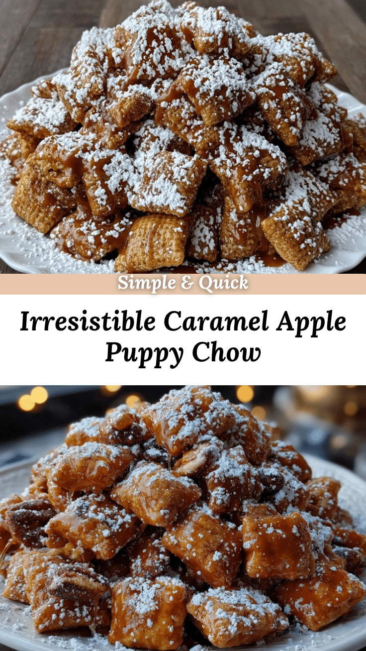Caramel Apple Puppy Chow recipe