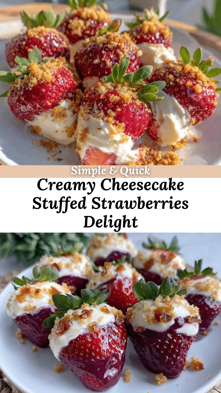 cheesecake stuffed strawberries recipe