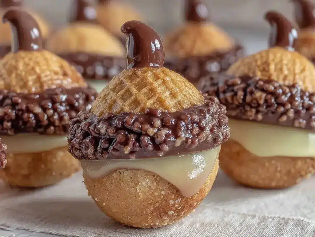 chocolate acorns recipe - featured image