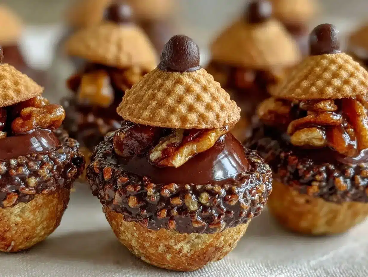 chocolate acorns recipe preparation steps