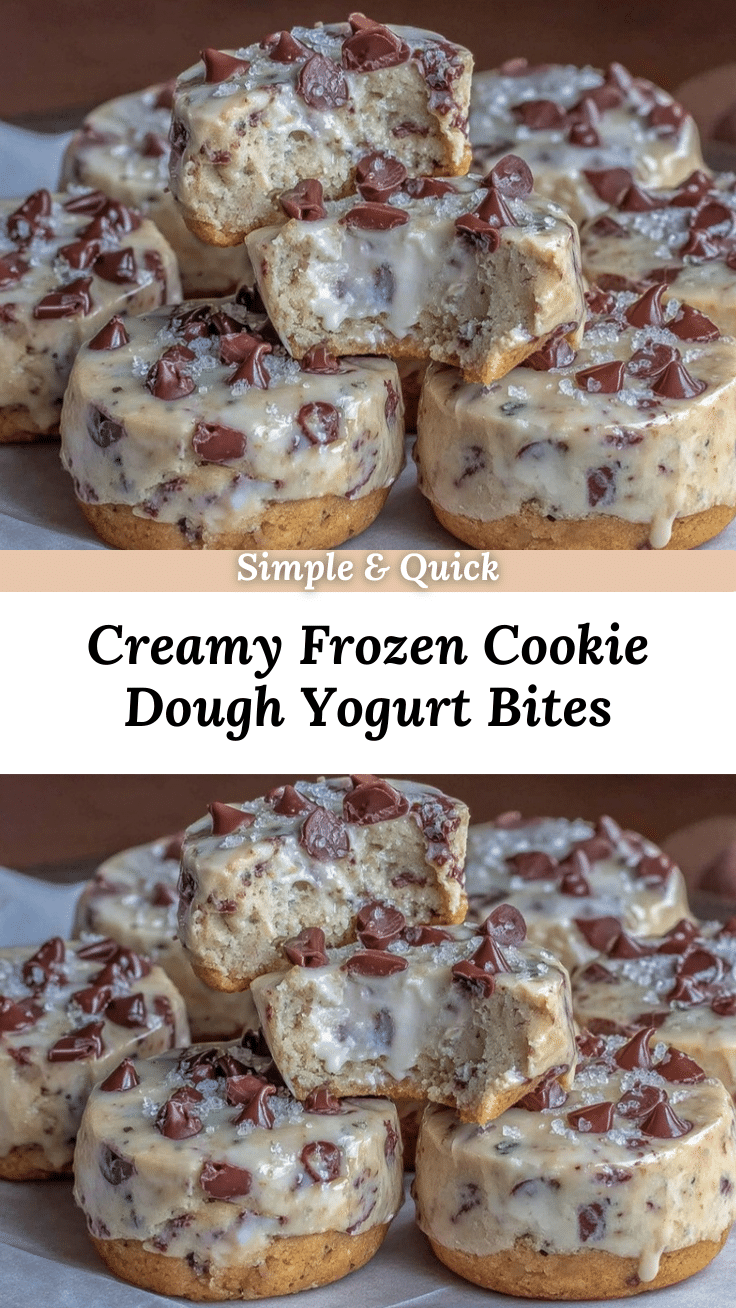 chocolate chip cookie dough Greek yogurt bites recipe