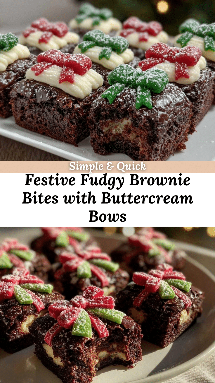 Christmas Present Brownie Bites recipe