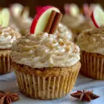 cinnamon apple cider cupcakes - featured image