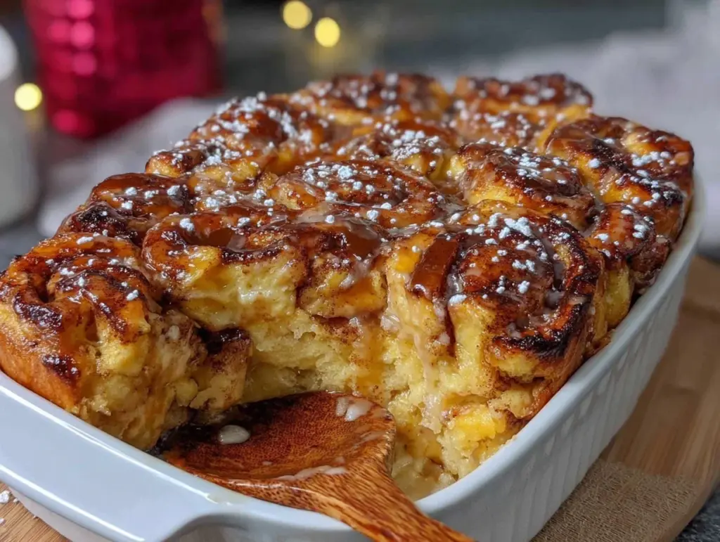 Cinnamon Roll Overnight French Toast Casserole - featured image