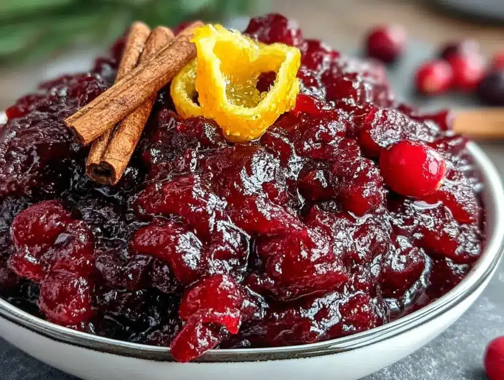 cranberry apple sauce - featured image