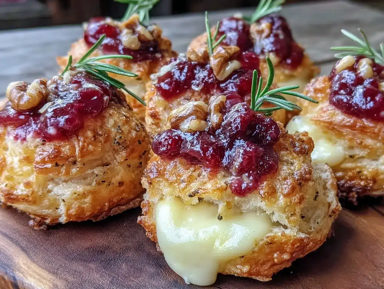 cranberry brie bites preparation steps
