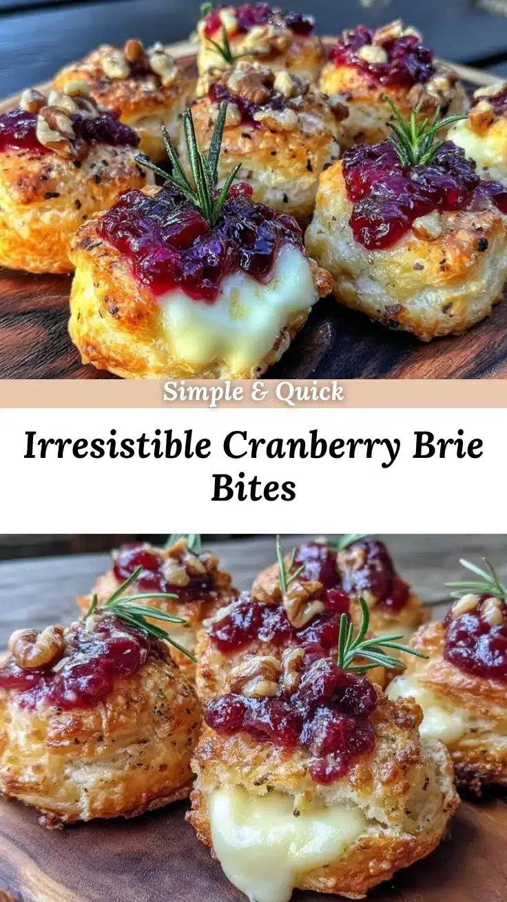 cranberry brie bites recipe