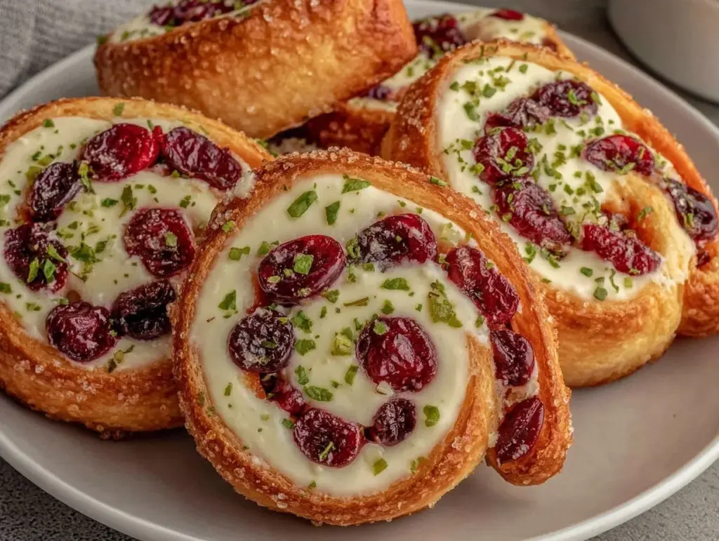 Cranberry Jalapeño Cream Cheese Pinwheels - featured image