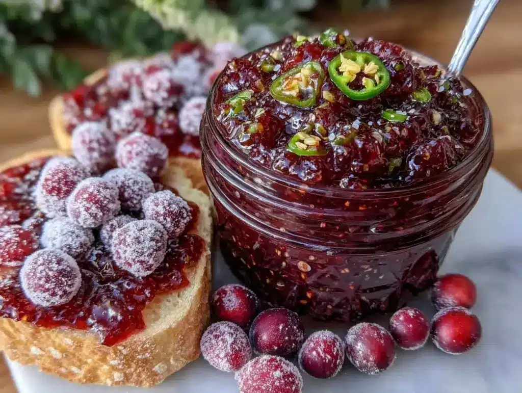 Cranberry Jalapeño Jam - featured image