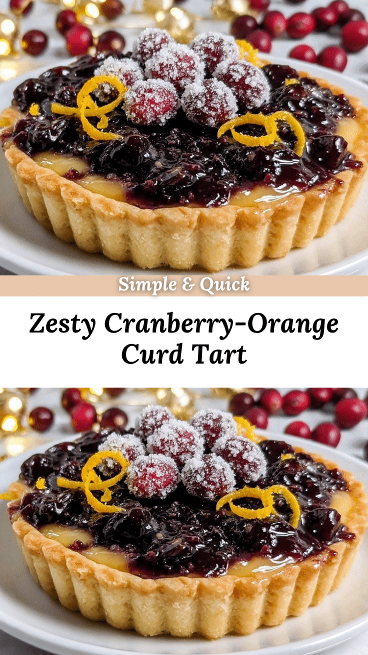 cranberry-orange curd tart recipe