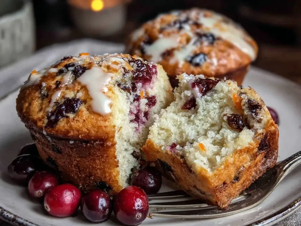 cranberry orange muffins - featured image