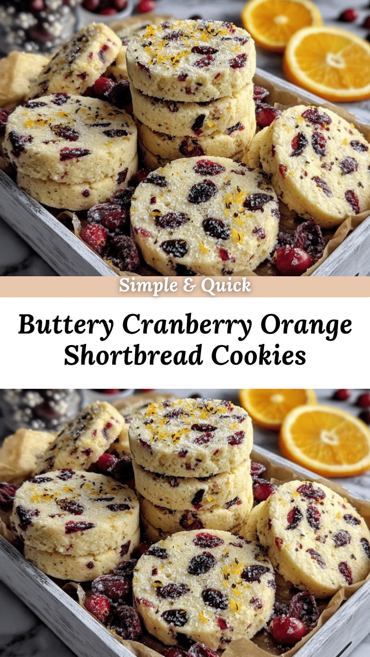 cranberry orange shortbread cookies recipe