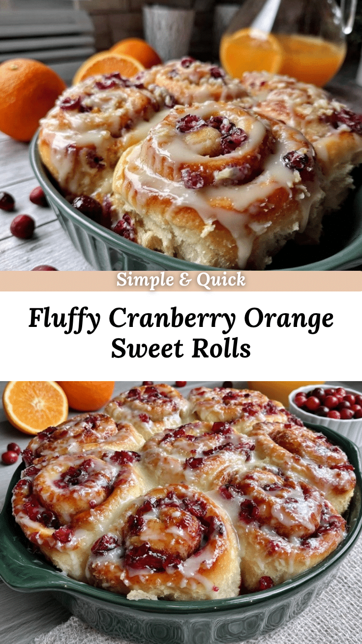 cranberry orange sweet rolls recipe
