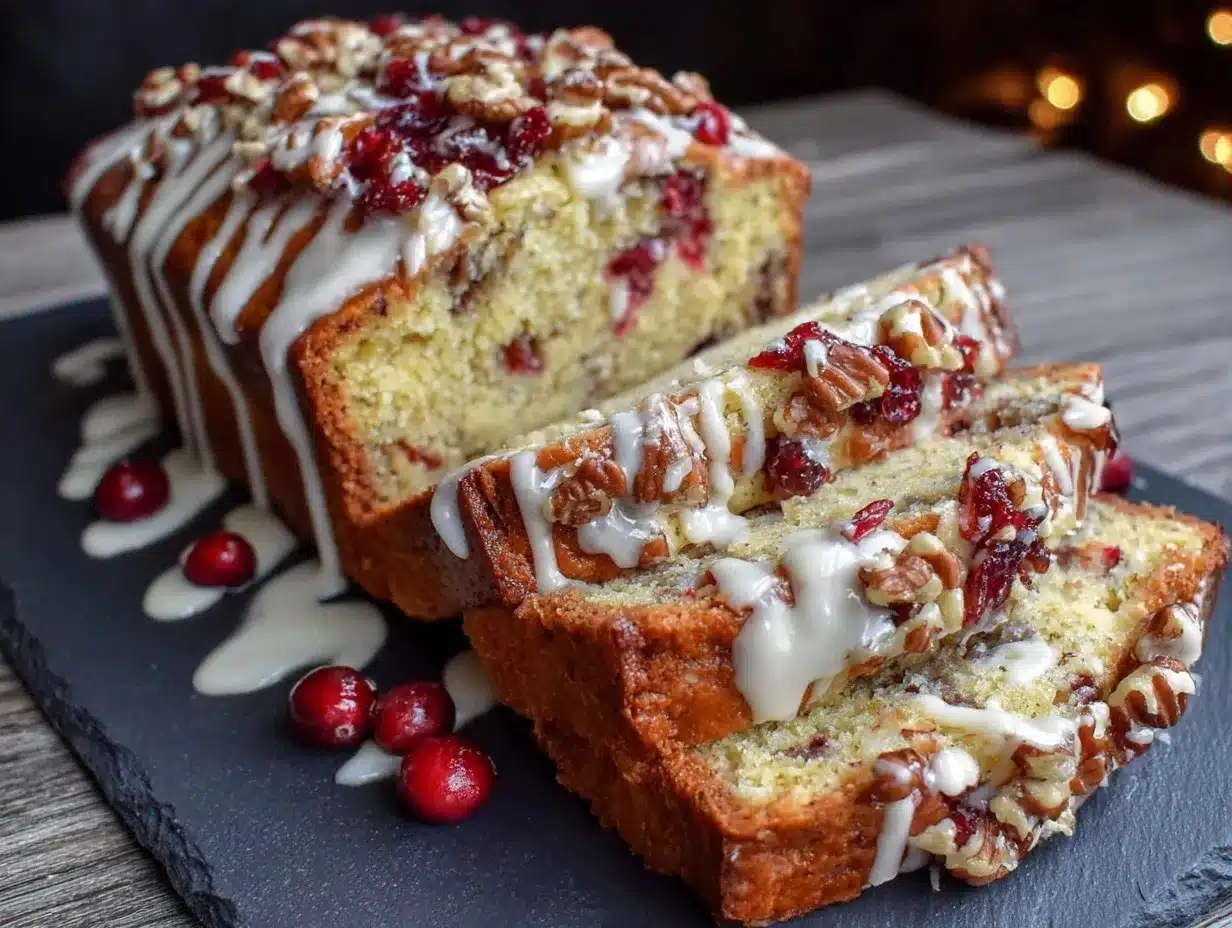 cranberry orange walnut loaf preparation steps