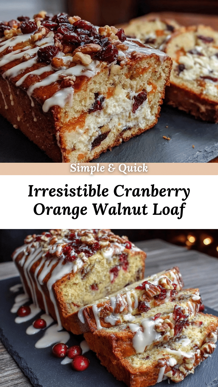 cranberry orange walnut loaf recipe