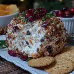 cranberry pecan cheeseball - featured image