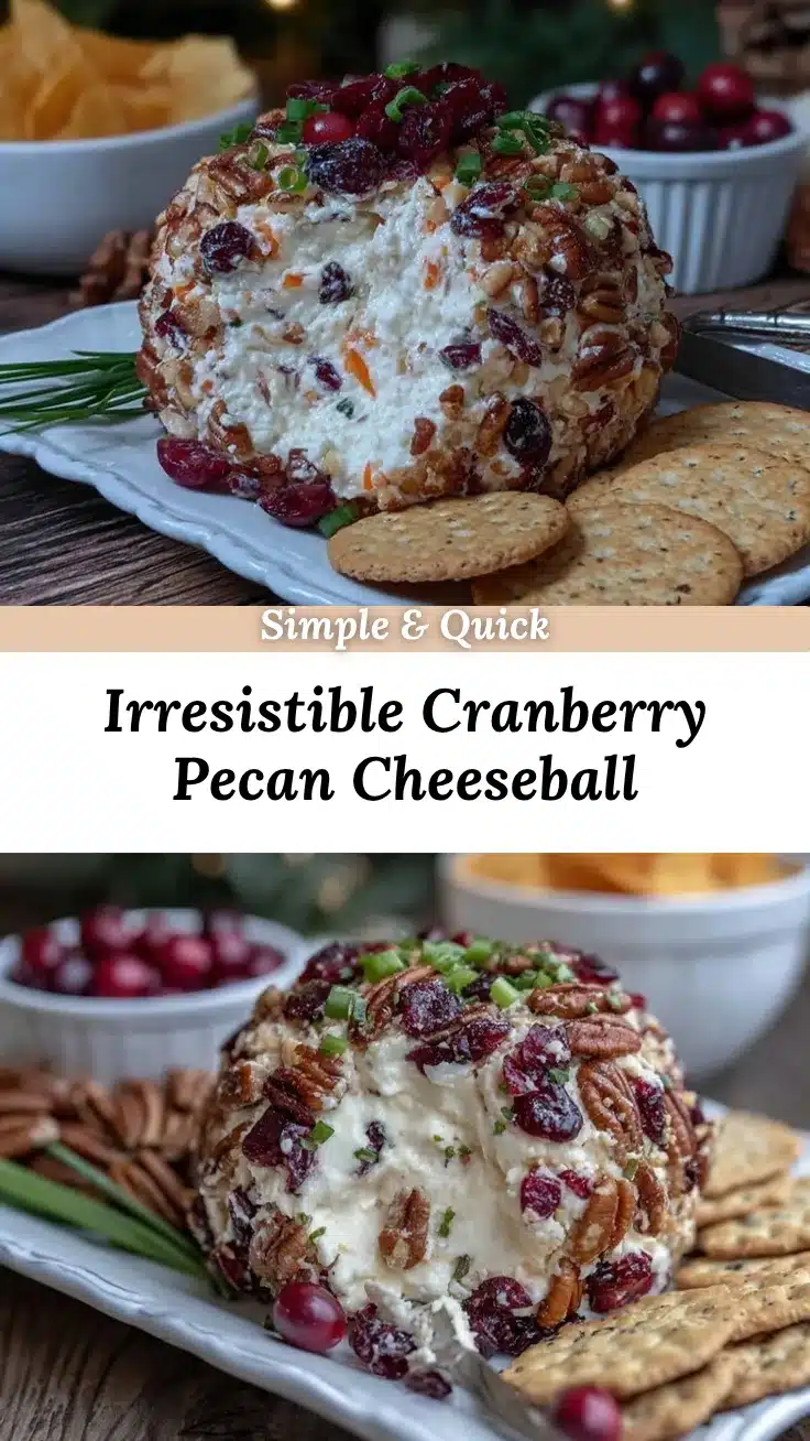 cranberry pecan cheeseball recipe