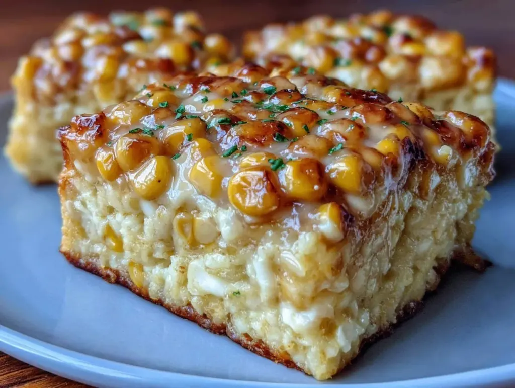 cream cheese corn casserole - featured image