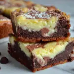 cream cheese swirl brownies - featured image