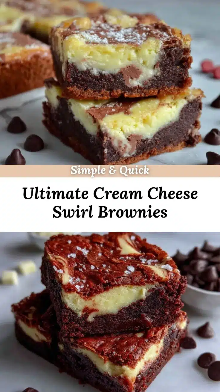 cream cheese swirl brownies recipe