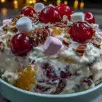creamy ambrosia salad - featured image
