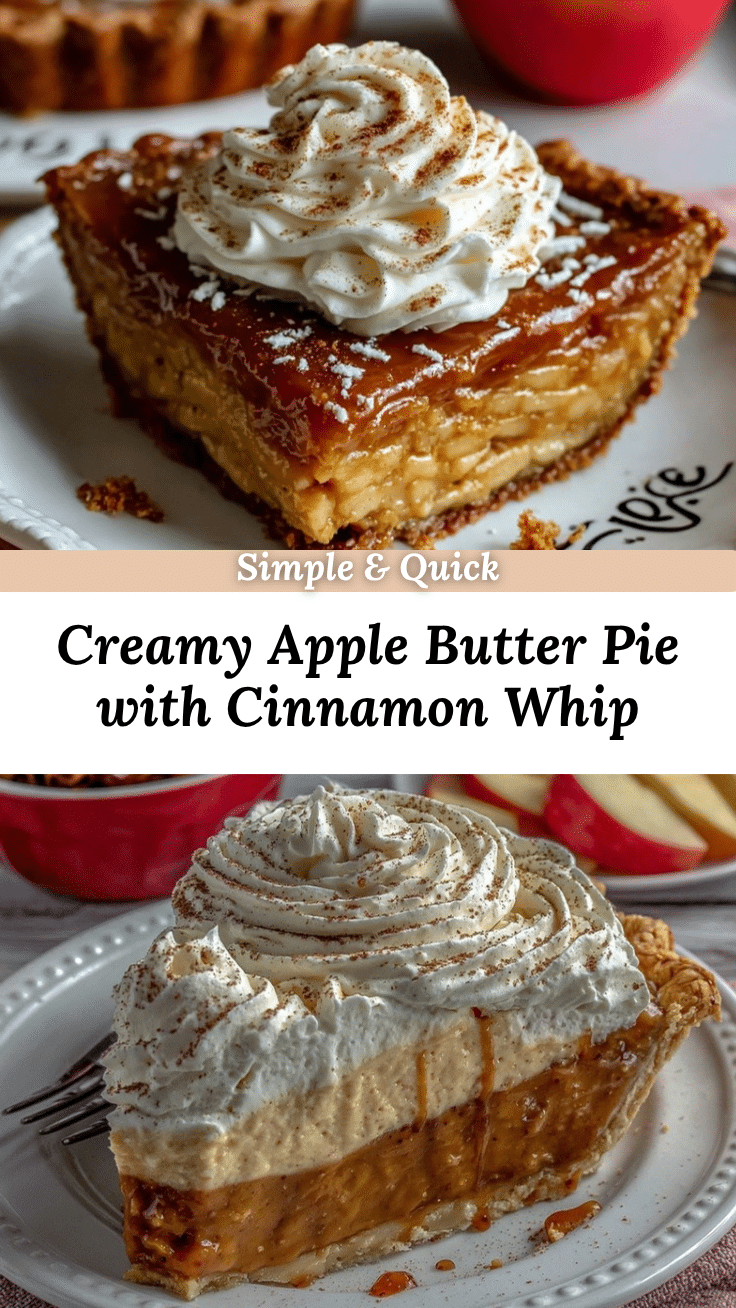 creamy apple butter pie recipe